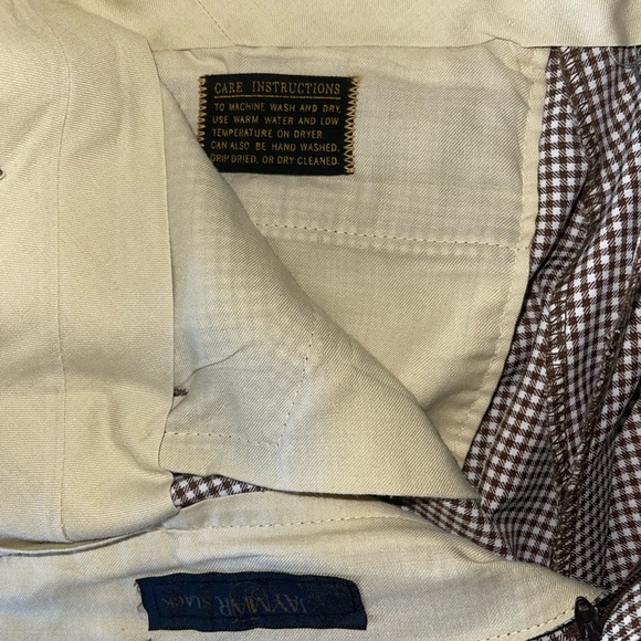 Jaymar Women’s Brown Plaid Slack Dress Pants - Picture 4 of 5